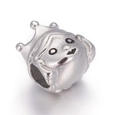Retro 316 Surgical Stainless Steel European Style Beads OPDL-L013-10AS-1