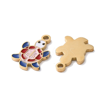 Ion Plating(IP) 304 Stainless Steel Pendants STAS-C083-07G-02-1