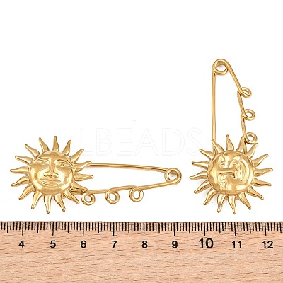 Sun 304 Stainless Steel Safety Pins Brooch Findings SA-CBA098D-13C-G-1