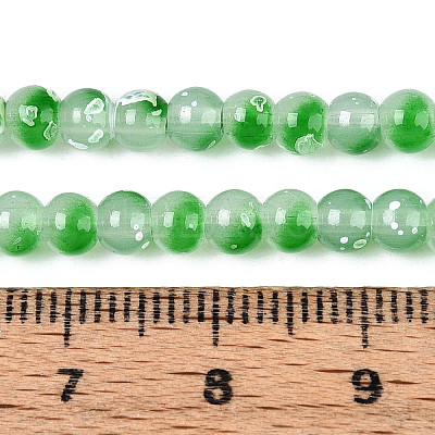 Baking Paint Glass Beads Strands DGLA-N015-4mm-09-1