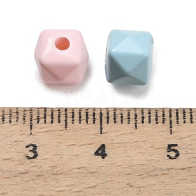 Opaque Acrylic Beads OACR-D043-09-1