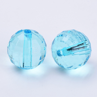 Transparent Acrylic Beads TACR-Q254-8mm-V40-1