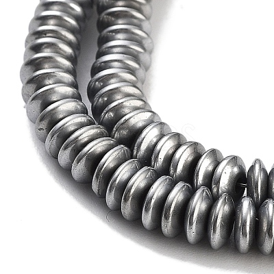 Electroplated Synthetic Non-magnetic Hematite Beads Strands G-P545-A01-01B-1