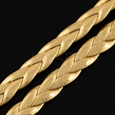 Braided Imitation Leather Metallic Cords LC-S002-5mm-27-1