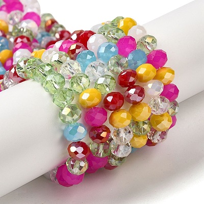 Glass Beads Strands EGLA-A034-M8mm-29-1