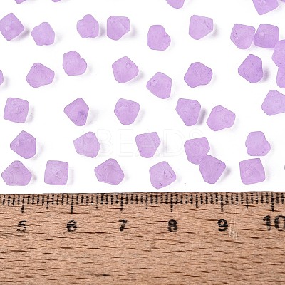 FGB Frosted Transparent Glass Seed Beads SEED-N013-03A-07-1