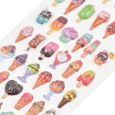 Epoxy Resin 3D Puffy Self Adhesive Stickers DIY-G122-02C-1
