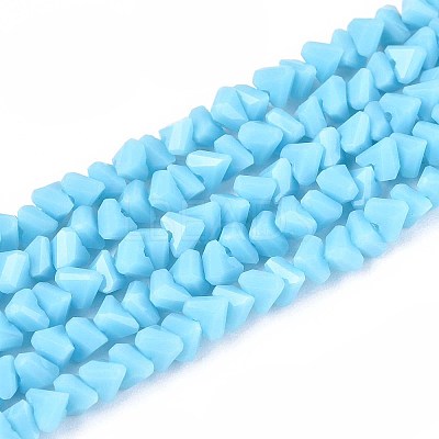 Opaque Glass Beads Strands GLAA-N019-4mm-18-1