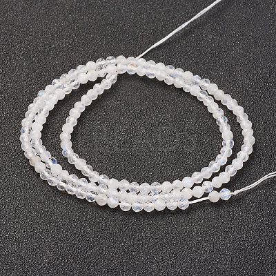 Natural Rainbow Moonstone Bead Strand X-G-G680-53-1