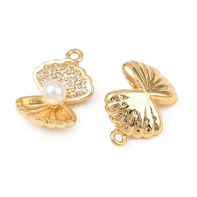 Brass Micro Pave Cubic Zirconia Pendants KK-F902-06B-G-1
