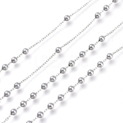 Tarnish Resistant 304 Stainless Steel Cable Chains CHS-M001-05P-1