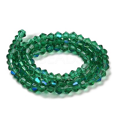 Transparent Electroplate Glass Beads Strands EGLA-A039-T3mm-L10-1