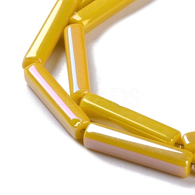 Electroplate Glass Beads Strands EGLA-Q128-11A-AB01-1