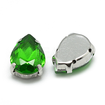 Sew on Rhinestone RGLA-T035-10x14mm-20-1