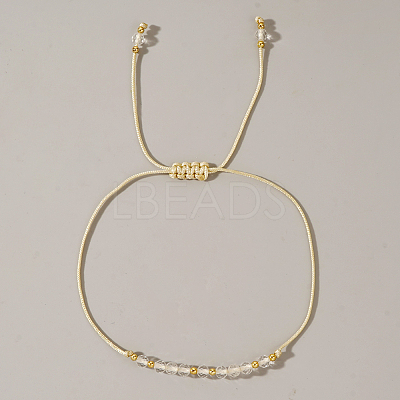 Natural Birthstone Braided Bead Bracelets for Women VA8051-4-1