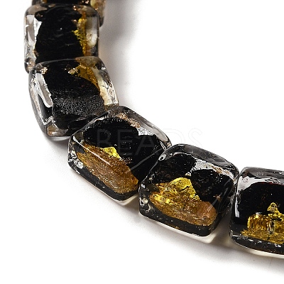 Handmade Gold Foil and Silver Foil Lampwork Beads FOIL-C001-01C-09-1
