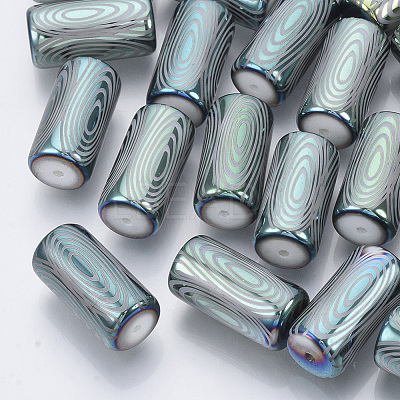 Electroplate Glass Beads EGLA-N003-02C-1