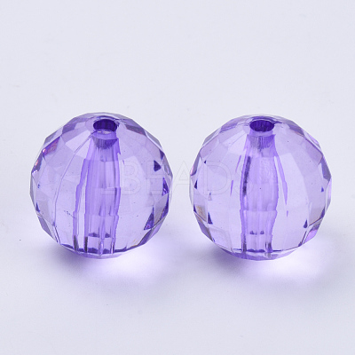 Transparent Acrylic Beads TACR-Q254-10mm-V50-1