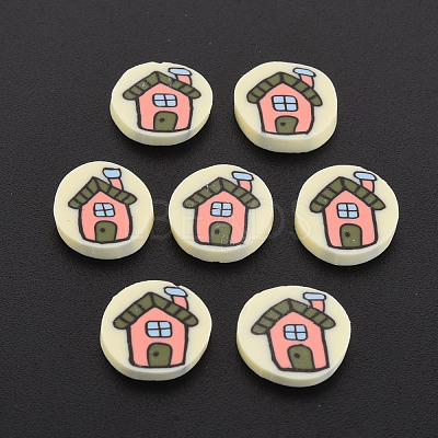 Handmade Polymer Clay Cabochons CLAY-N006-137-1