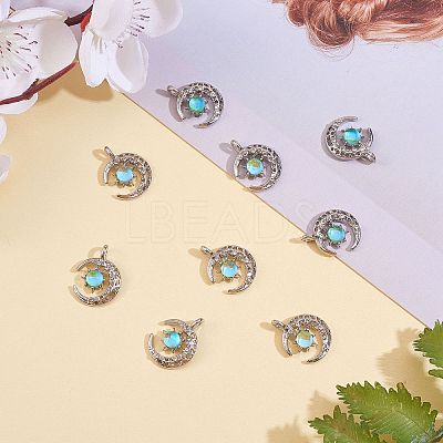 10 Pieces Alloy Moon Charm Pendant Crescent Moon Charms with sun Half Moon pendant for Jewelry Necklace Earring Making Crafts JX394A-1