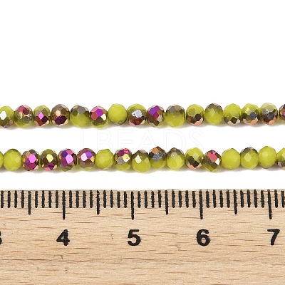 Electroplate Glass Beads Stradns EGLA-H114-02B-11-1