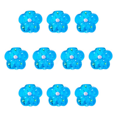10Pcs Handmade Lampwork Beads LAMP-TADJ0001-01G-1