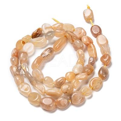 Natural Sunstone Beads Strands G-G018-18B-1