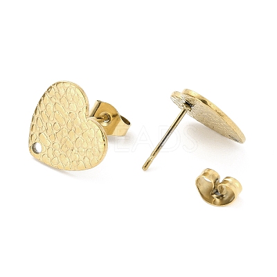 Ion Plating(IP) 304 Stainless Steel Stud Earring Findings LS-STAS-I183-08B-G-1