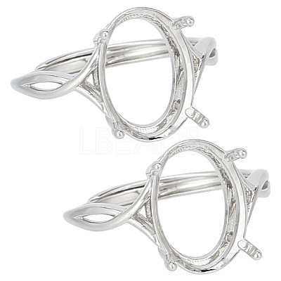2Pcs Adjustable Brass Finger Rings Components FIND-GO0002-77A-1