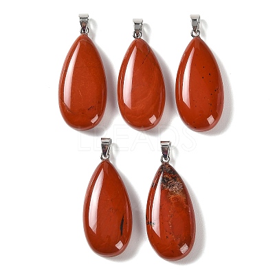 Natural Red Jasper Pendants GG-CBACB71-02P-13-1