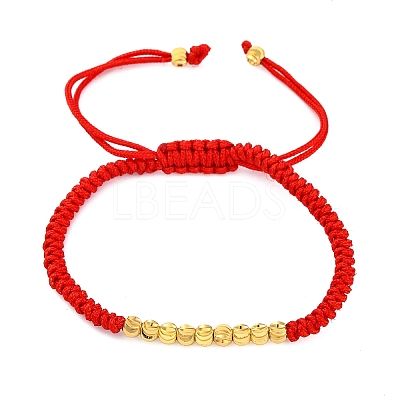 Polyester Cord Braided Bead Bracelets for Women BJEW-L698-01G-08-1