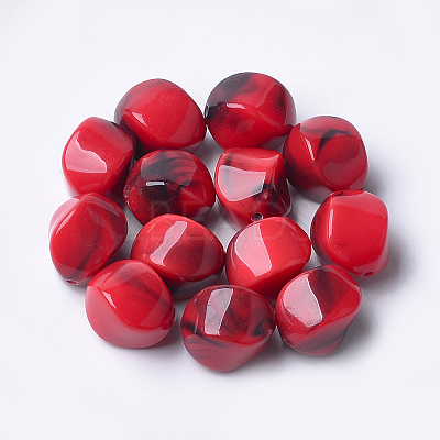 Acrylic Beads X-OACR-T007-08K-1