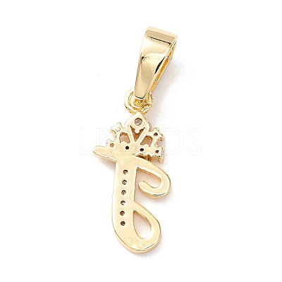 Eco-Friendly Brass Micro Pave Cubic Zirconia Pendants KK-K265-01G-T-1