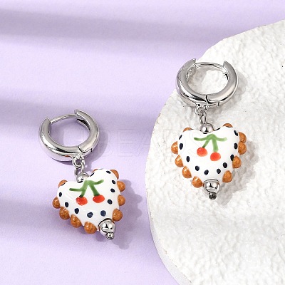 Brass Hoop Dangle Earrings KK-CBA8324-26P-03-1