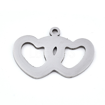 Non-Tarnish Valentine's Day 201 Stainless Steel Charms LS-STAS-S081-078-1