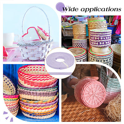 20M Handmade Woven Paper Rattan OCOR-WH0101-34E-1