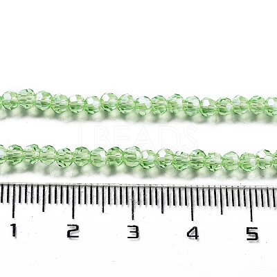 Electroplate Transparent Glass Beads Strands EGLA-A035-T3mm-A09-1