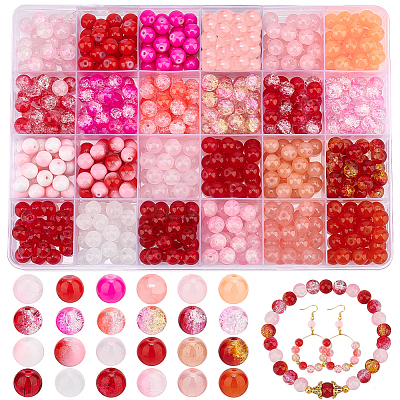 552Pcs 24 Styles Glass Beads GLAA-PH0003-18-1