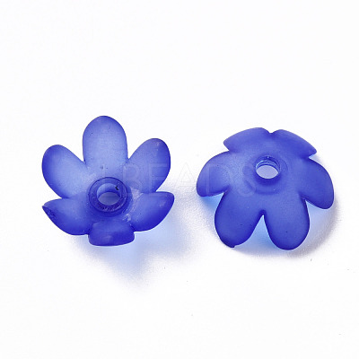 Frosted Acrylic Bead Caps MACR-S371-07A-751-1