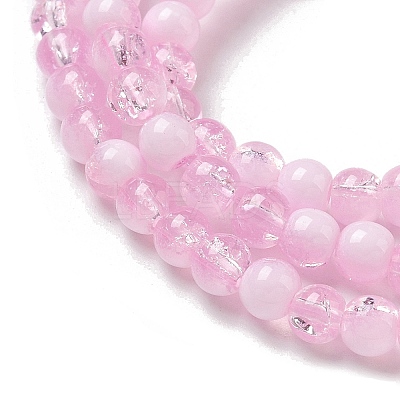 Crackle Glass Beads Strands GLAA-U001-4mm-03-1