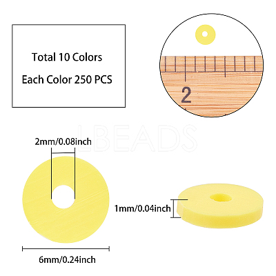 Handmade Polymer Clay Beads CLAY-FH0001-02B-01-1