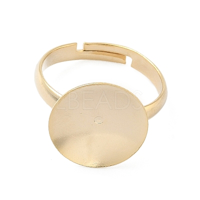 Adjustable Brass Pad Ring Setting KK-K414-01A-G-1