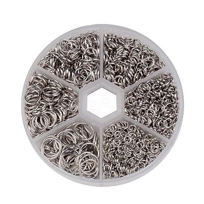 1 Box Open Jump Rings Brass Jump Rings KK-JP0008-P-NF-1