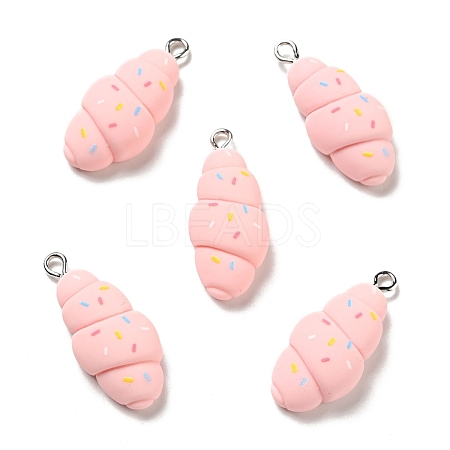 Opaque Resin Pendants RESI-G043-D04-B-1