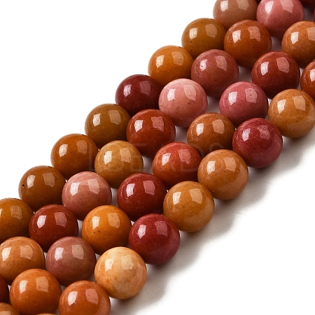 Dyed Natural Malaysia Jade Beads Strands G-G021-02B-23-1