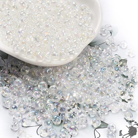 6/0 Inside Colours Fringe Glass Seed Beads X1-SEED-A034-03K-1