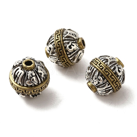 Tibetan Style Brass Beads KK-K357-01AB-1