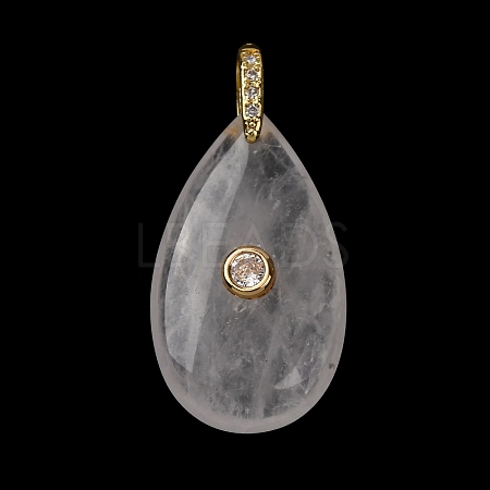 Natural Quartz Crystal Pendants G-B188-01G-10-1
