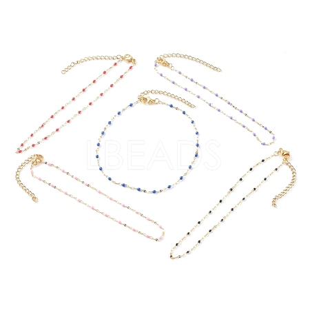 Vacuum Plating 304 Stainless Steel Link Chain Bracelets BJEW-JB06185-1