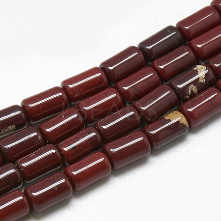 Natural Red Jasper Beads Strands G-T078-08-1